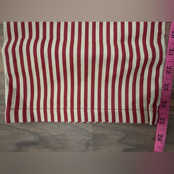 NWOT Med. Striped Red and White Women's Wide Leg Pants - Picture 10 of 11